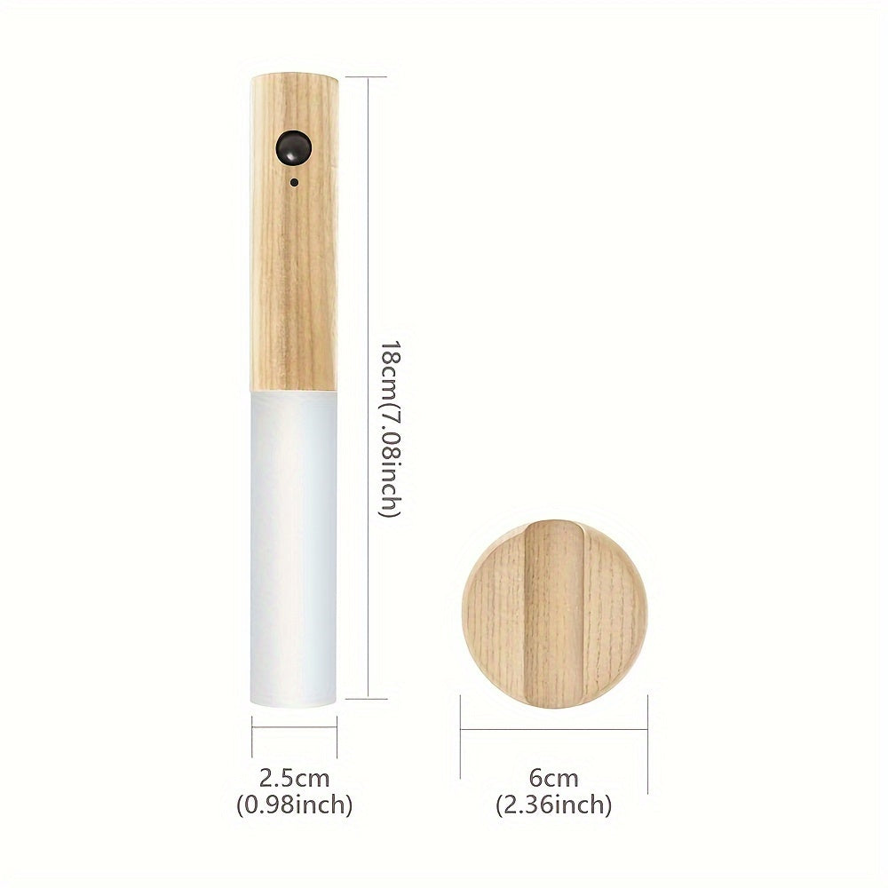 Lumowood™ – Akıllı Sensörlü Ahşap Gece Lambası | Şarjlı & Taşınabilir LED Aydınlatma